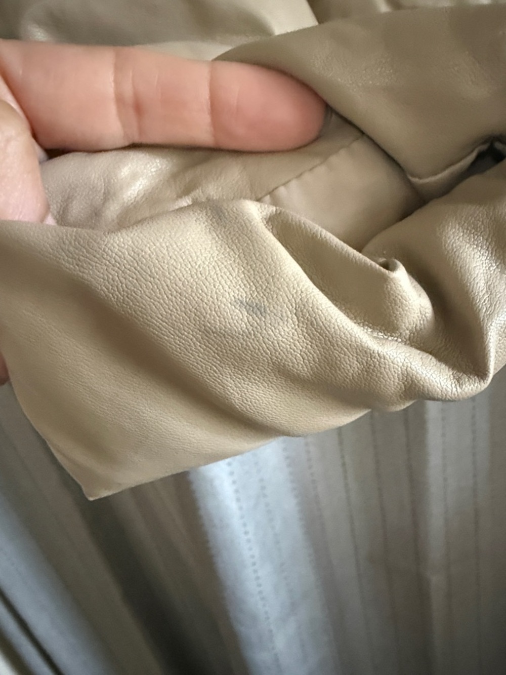 12th Tribe Cropped Puffer Jacket in Beige - Picture 9 of 10